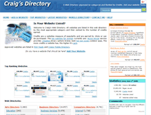 Tablet Screenshot of craigs-directory.com